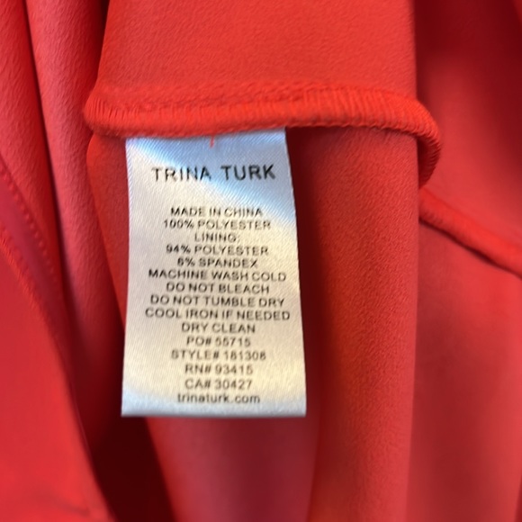 NWOT Trina Turk Zip Front Shirt Dress XS - Picture 8 of 9